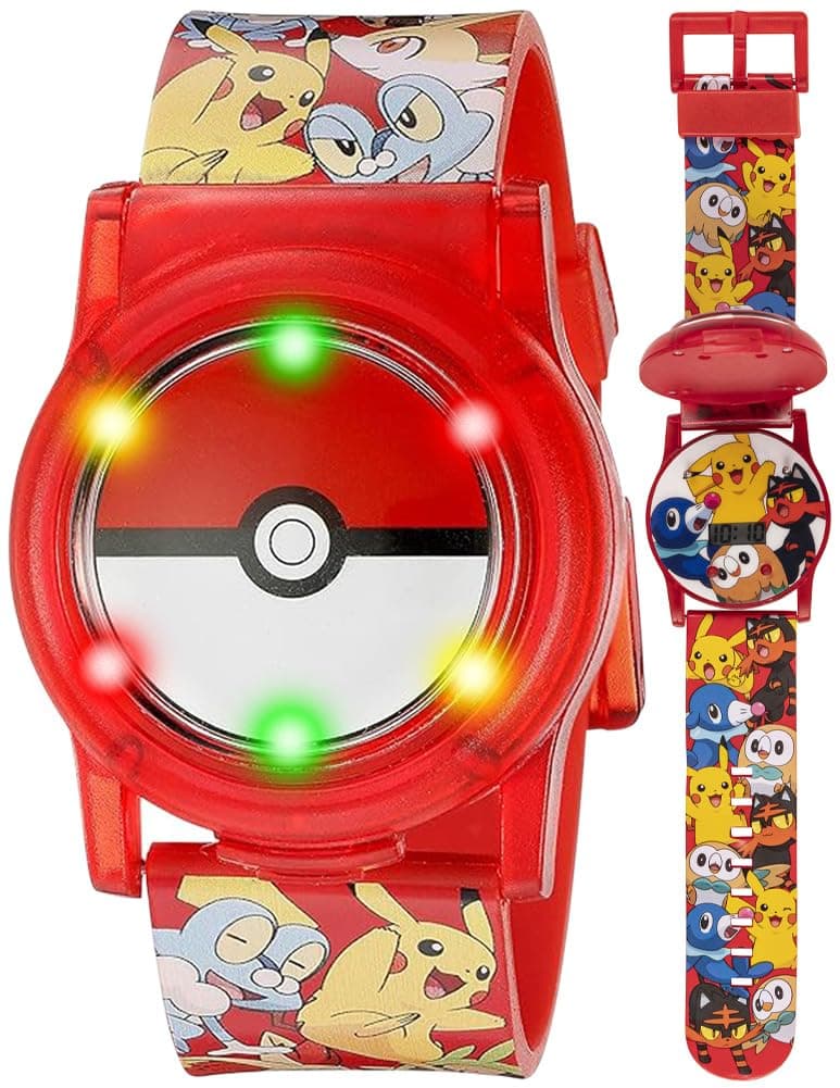 Accutime Kids Pokemon Digital LCD Quartz Watch for Boys, Girls, and Adults All Ages