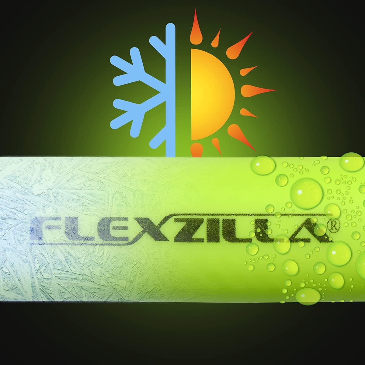 Flexzilla Pro Air Hose, Bulk Plastic Spool, 1/2 in. x 250 ft, Heavy Duty, Lightweight, Hybrid, ZillaGreen - HFZ12250YW