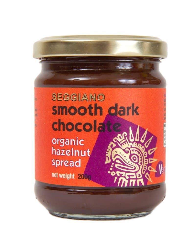 Seggiano Organic Smooth Dark Chocolate Hazelnut Spread 200g - Dairy Free Chocolate Spread - Vegan, Vegetarian, GMO Free, Gluten Free, Wheat Free & Palm Oil Free