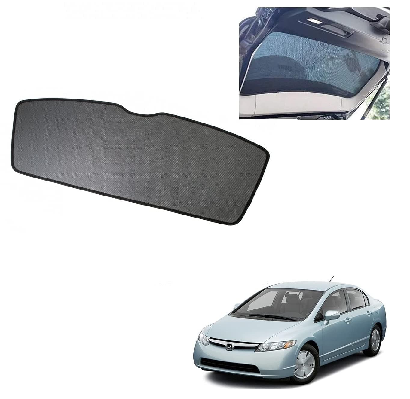 Auto Addict Car Dicky Sunshade Curtain (Rear Window,Diggy,1 Pc) for Honda Civic Old(2006-2010)