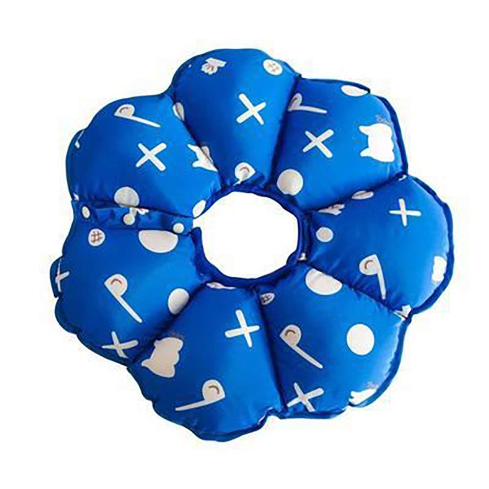 Pet Collar Comfy Dog Cone, Flower Shape Adjustable Dog Recovery Collar Puppy Cats After Surgery, Anti-Bite Lick Wound Protective Neck Collar for Small Dogs Cats,E,M