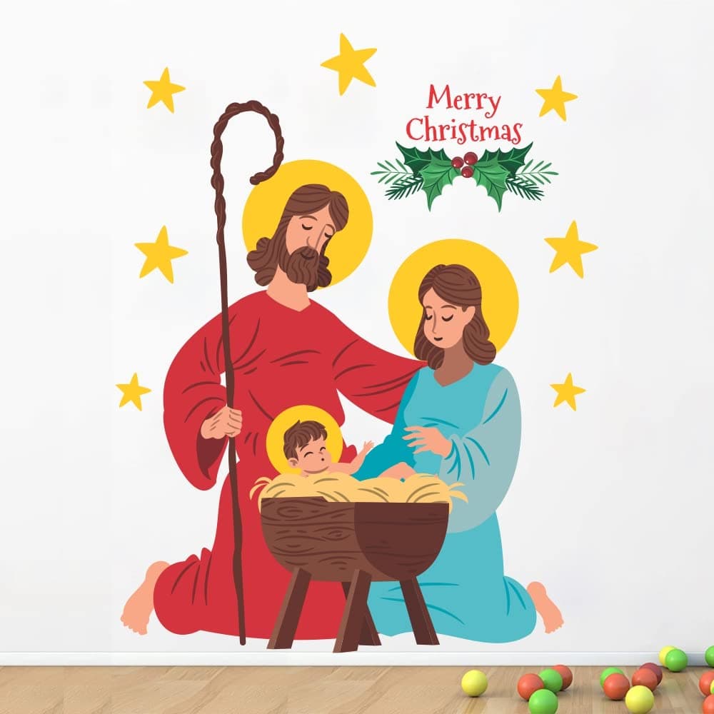 CAVE ART ' Jesus Christ Christian God Spiritual Bible Quotes Wall Stickers for Living Room (CA076)