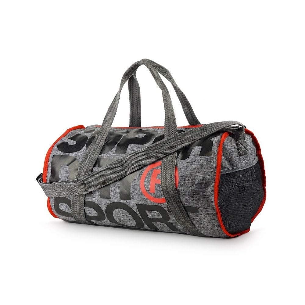 SUPERDRY XL Sports Barrel Bag Grey Marl Duffel Bag, Gym Bag, Travel Bag, MS4001MR-07Q