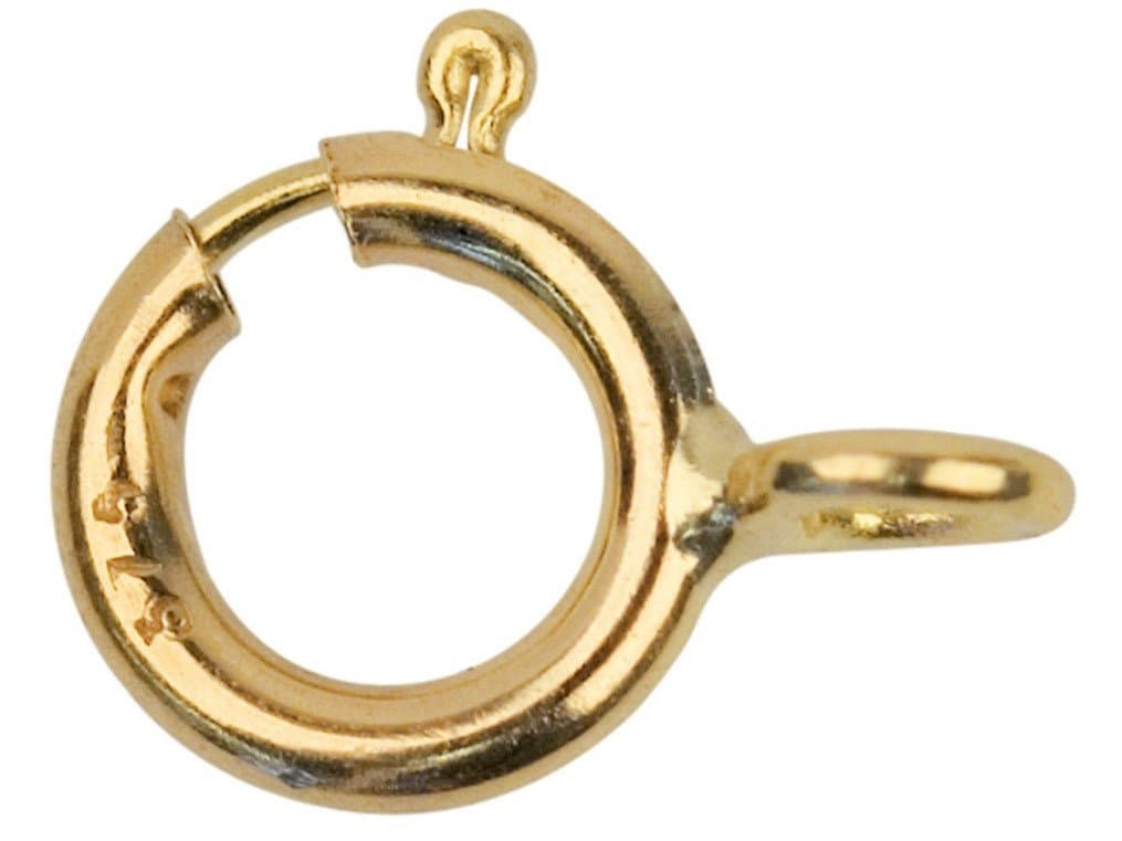 Premium Jewellery 9ct Gold 5mm Open Bolt Ring Fastener Clasp