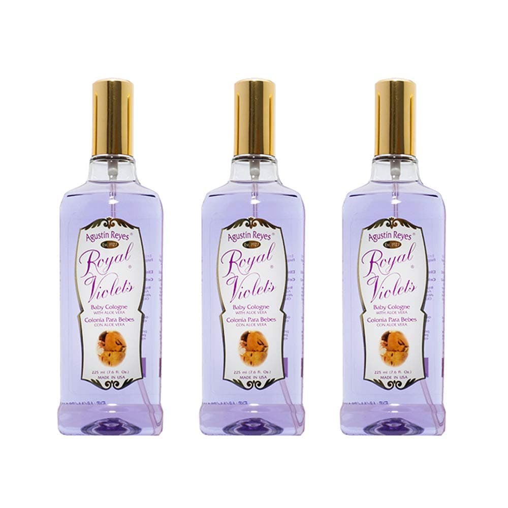 Baby Cologne. Clean, Mild and Long Lasting Fragrance. With Aloe Vera. 7.6 Fl Oz / 225 ml. Pack of 3
