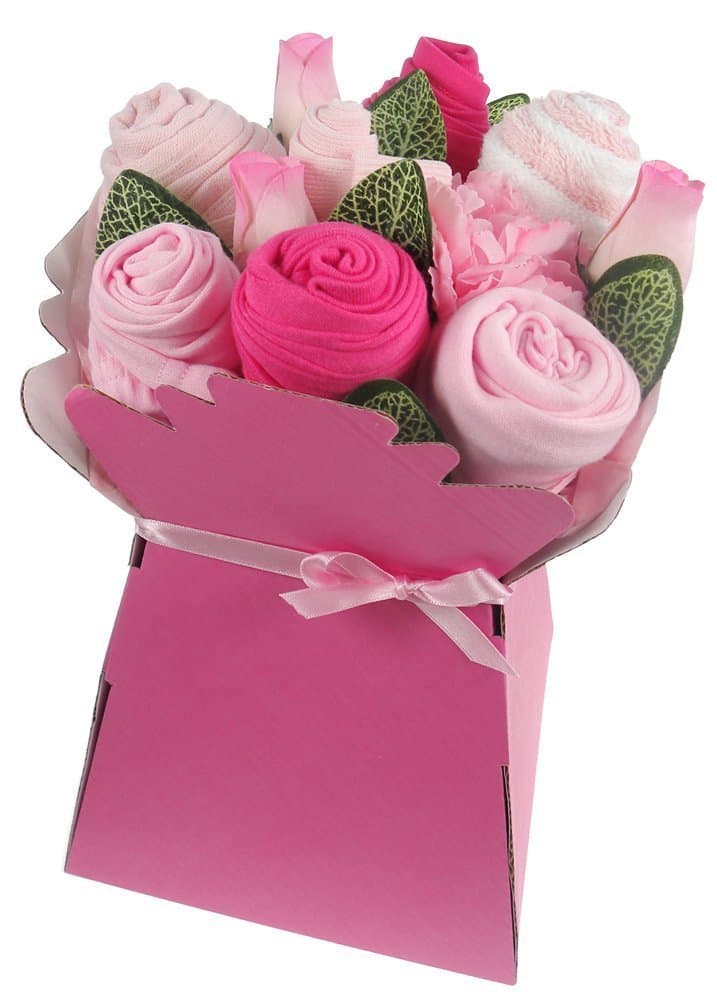 Say It Baby Baby Girl Clothes Bouquet Arrangement Gift Set