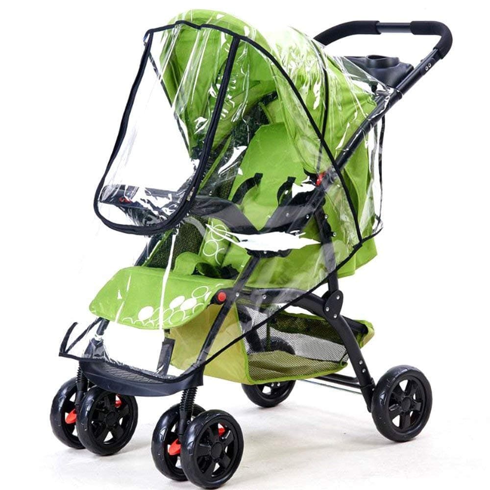 Universal Baby Stroller Rain Cover Umbrella Weather Shield, Windproof Protection