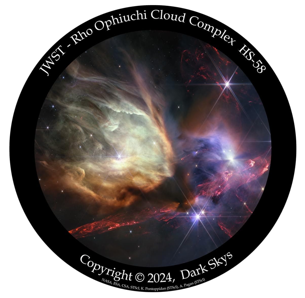 Dark-Skys HS-58 Rho Ophiuchi Star disc for The Homestar Flux