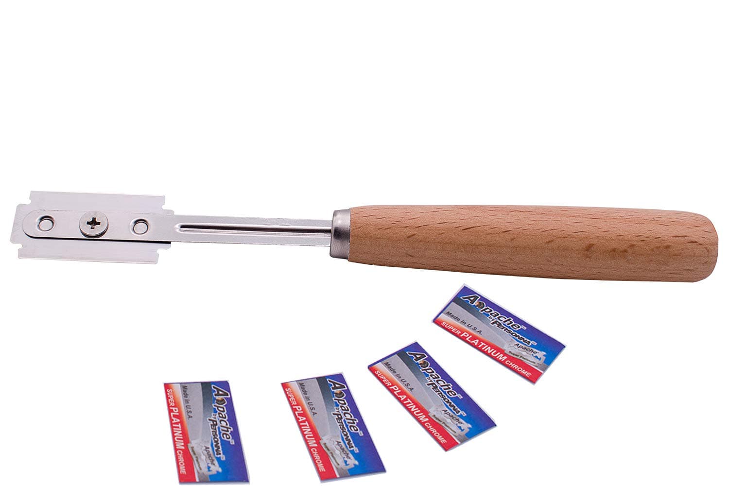 Hand Crafted Bread Lame with 5 Blades Included by Aeaker (Leather Protective Cover B)