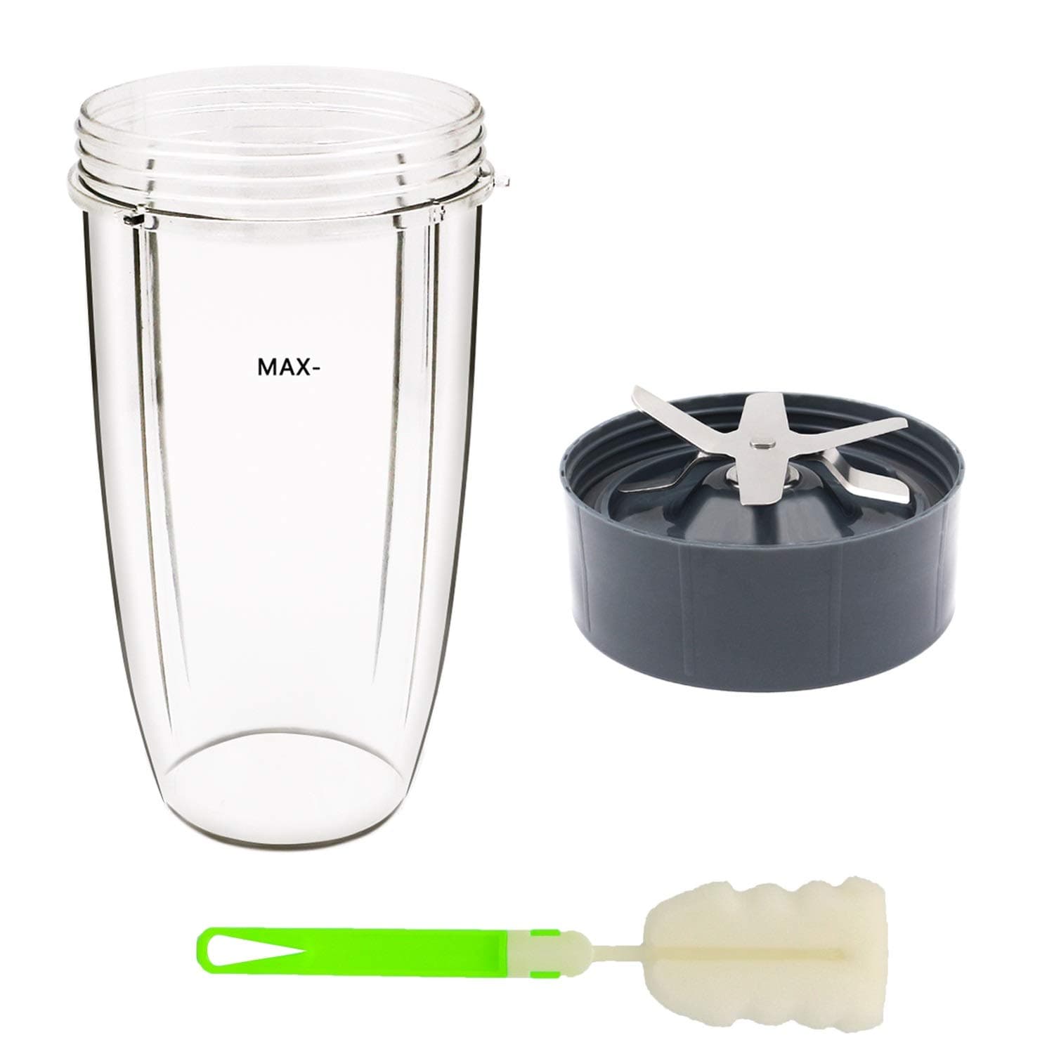 32oz Cup and Extractor Blade Replacement Parts Blender Accessories Compatible with Nutribullet 600W/900W Models