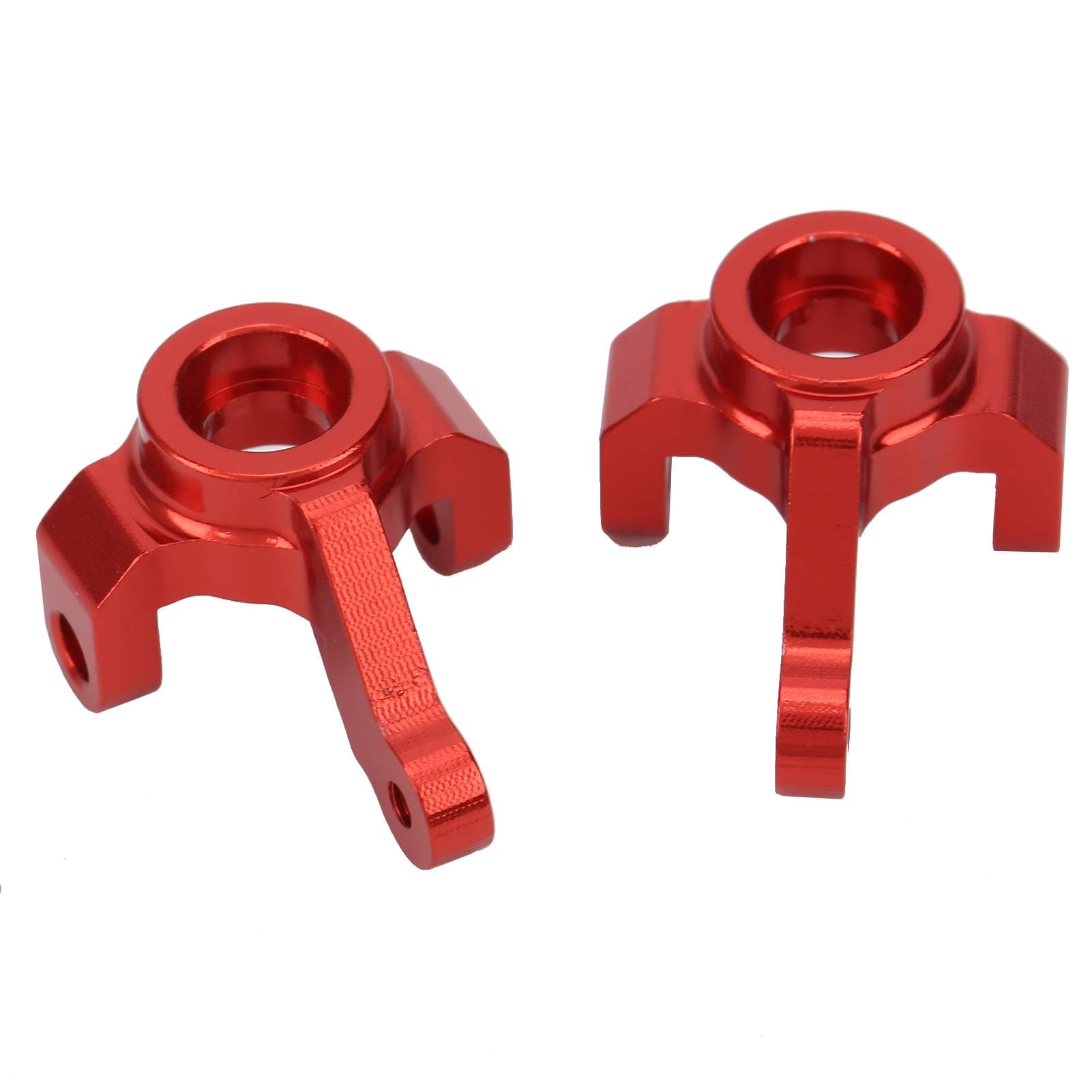 2Pcs Metal Steering Cup, Red Black Durable Aluminum Alloy Steering Cup RC Car Upgrade Accessories Parts for Su-zuki JI-MNY RC Car Modification (Red)