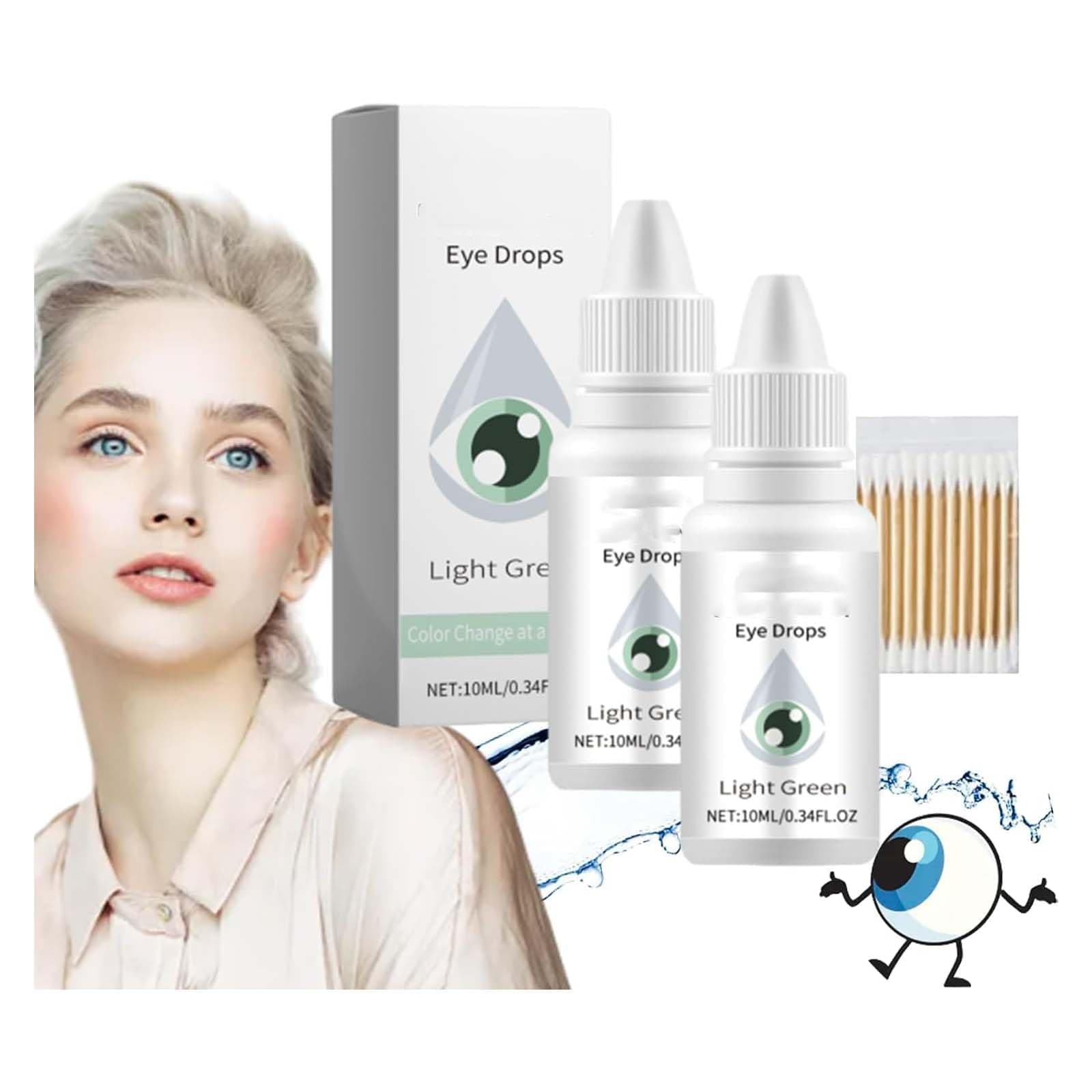 Spectraeye Color Changing Drops Pro,Spectraeye Color Changing Drops, Vihue Color Eye Drops, Color Changing Eye Drops, Fancy Drops Change Your Eye Color,Irisink Color Changing Eye Drops (Green 2PC)