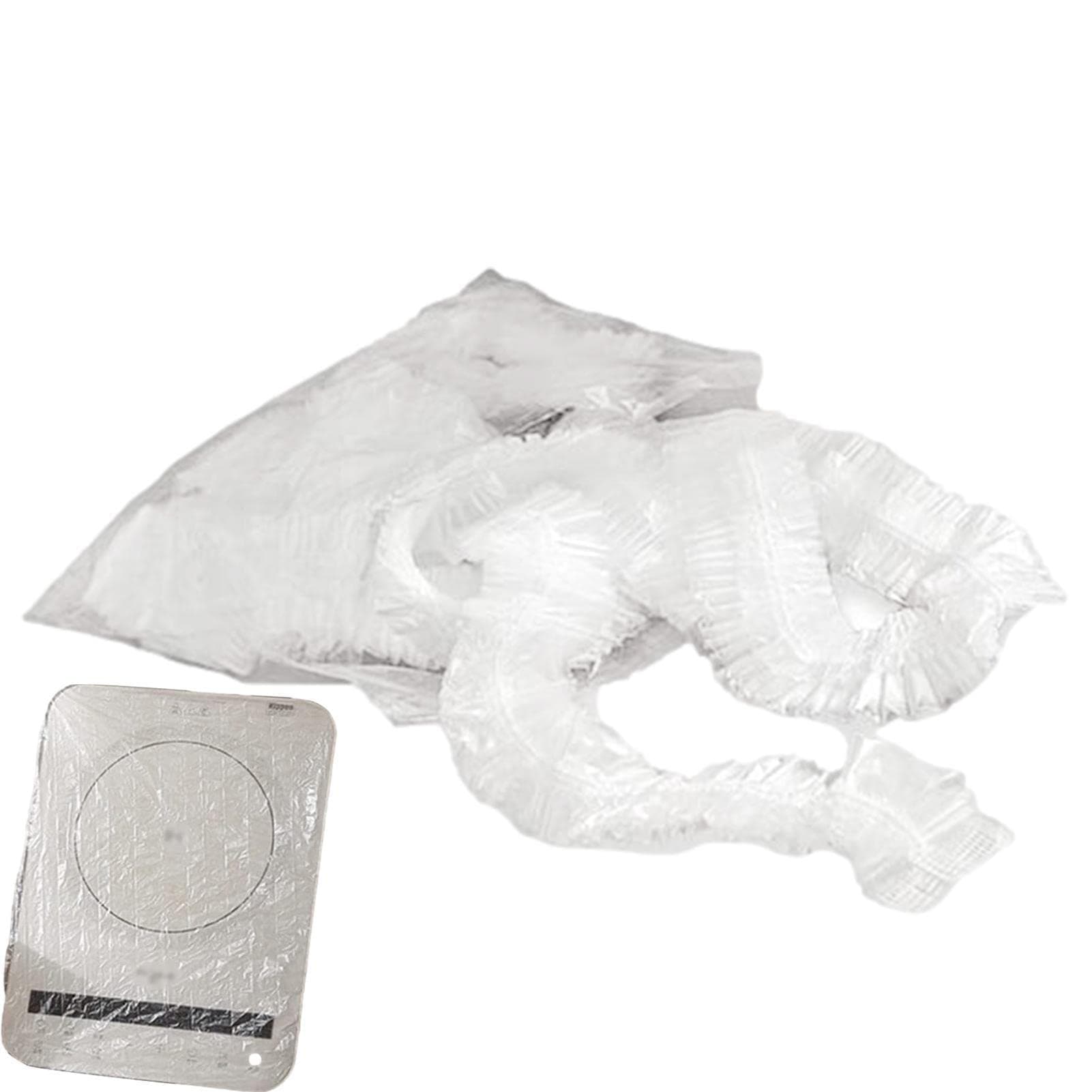 Small Appliance Covers - Pack of 10 Thick, Transparent Dust Cover for Kitchen Appliances, Elastic Small Appliance Cover Film for Toaster, Oven, Mixer,