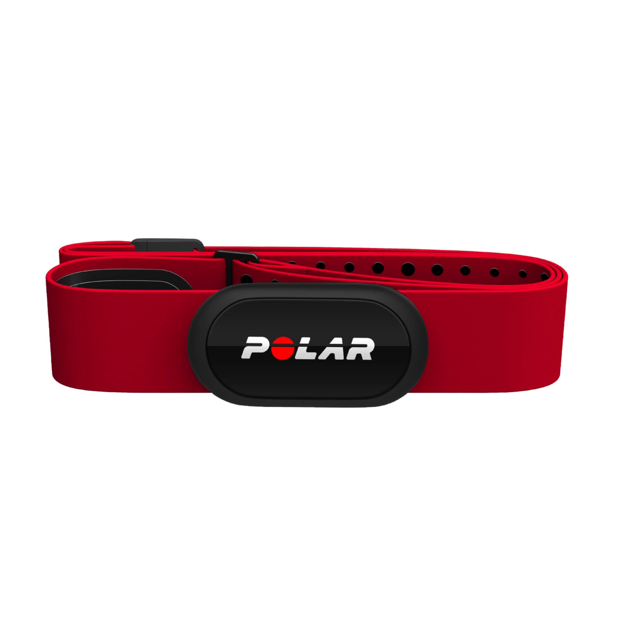 POLAR 910105709 Polar H10 N Chest Heart Rate Sensor, Heart Rate Monitor, Bluetooth / ANT+ Compatible, Smartphone / Smart Watch / Cycle Computer Connection, Red M-XXL