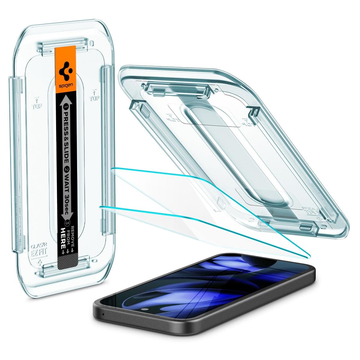 Spigen GLAStR EZ FIT for Google Pixel 9a Screen Protector Premium Tempered Glass - Case Friendly [2 PACK]