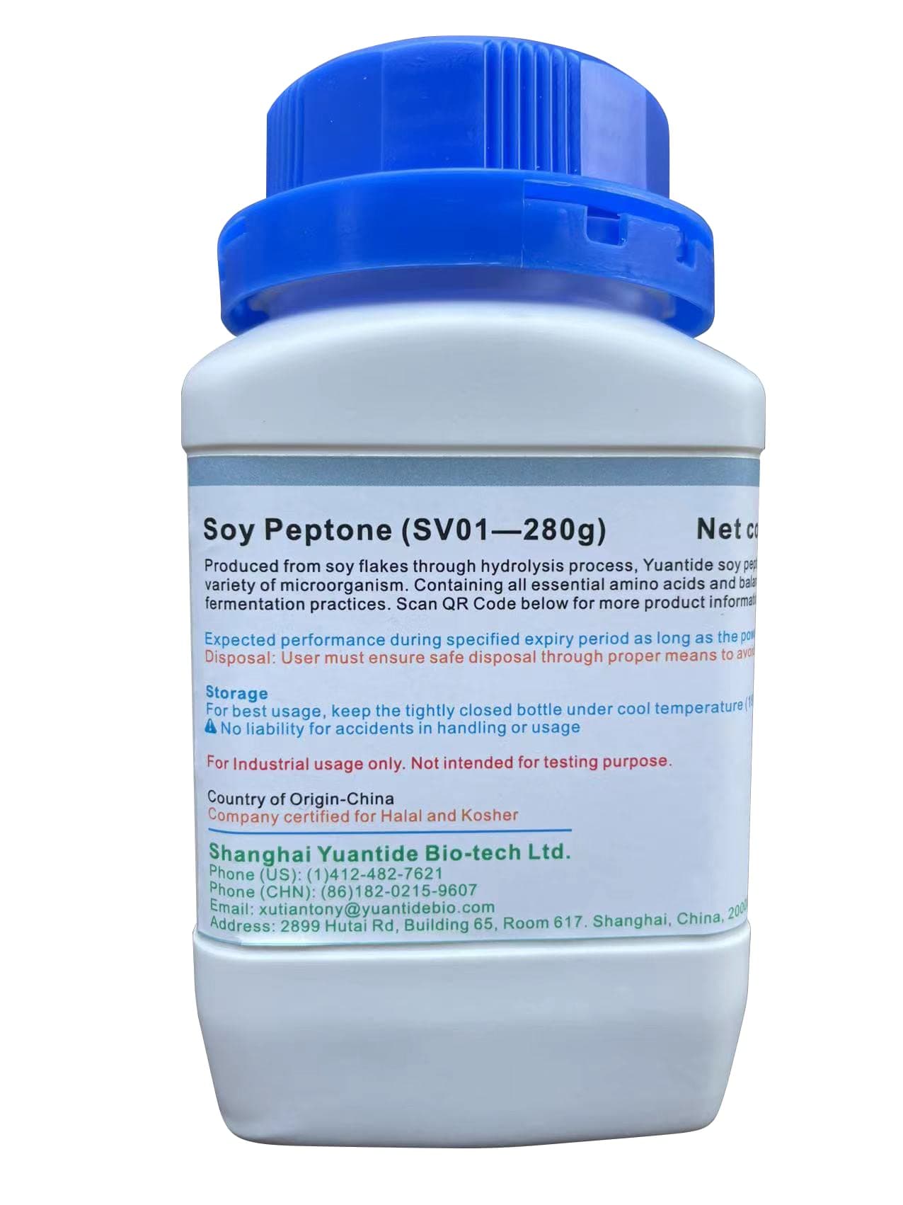 Yuantide Bio Yuantide Soy Peptone(SV01) Net Content 280g