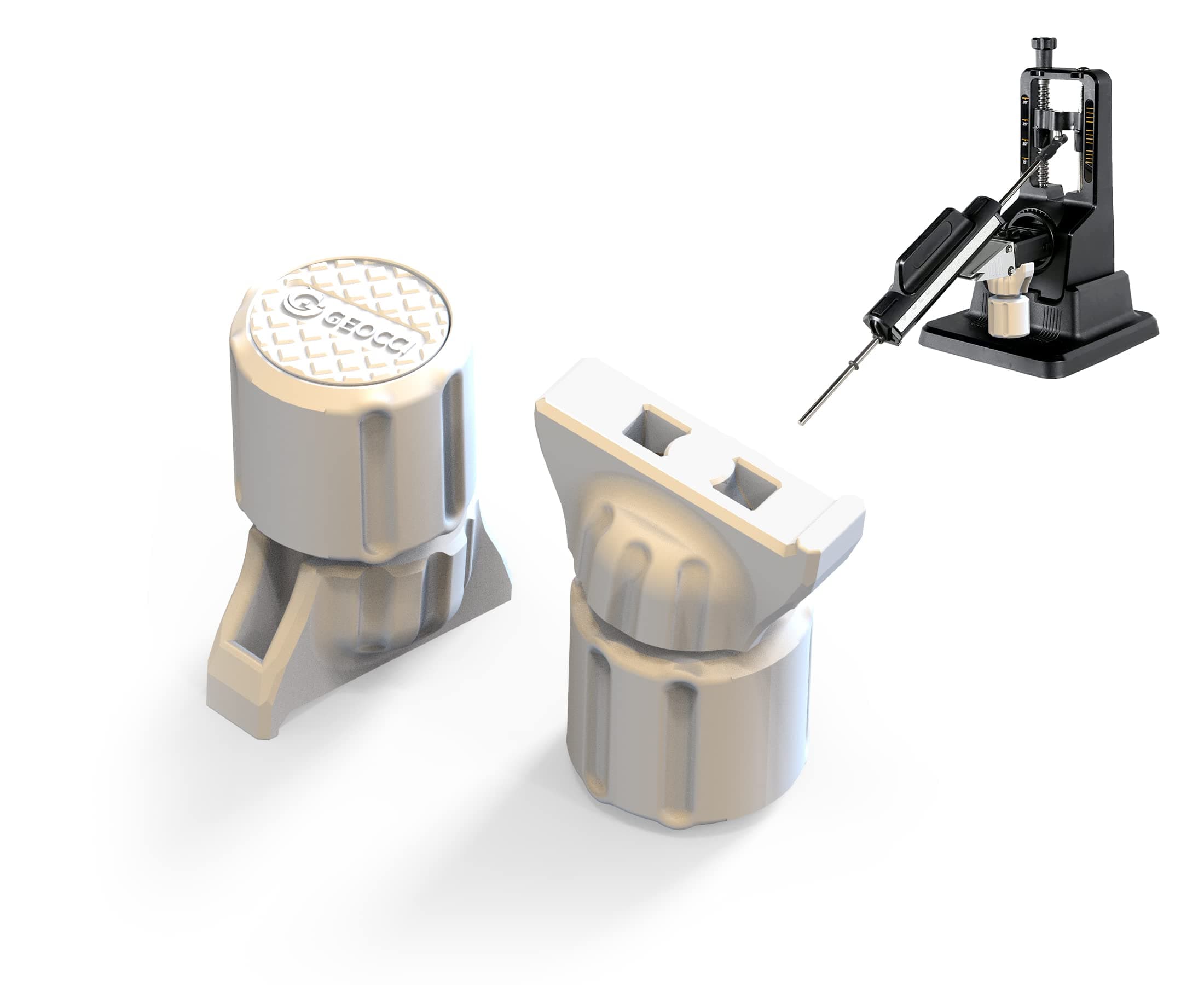 Adjustable Height Clamp Arm Brace for Work Sharp Precision Adjust Knife Sharpener（White）