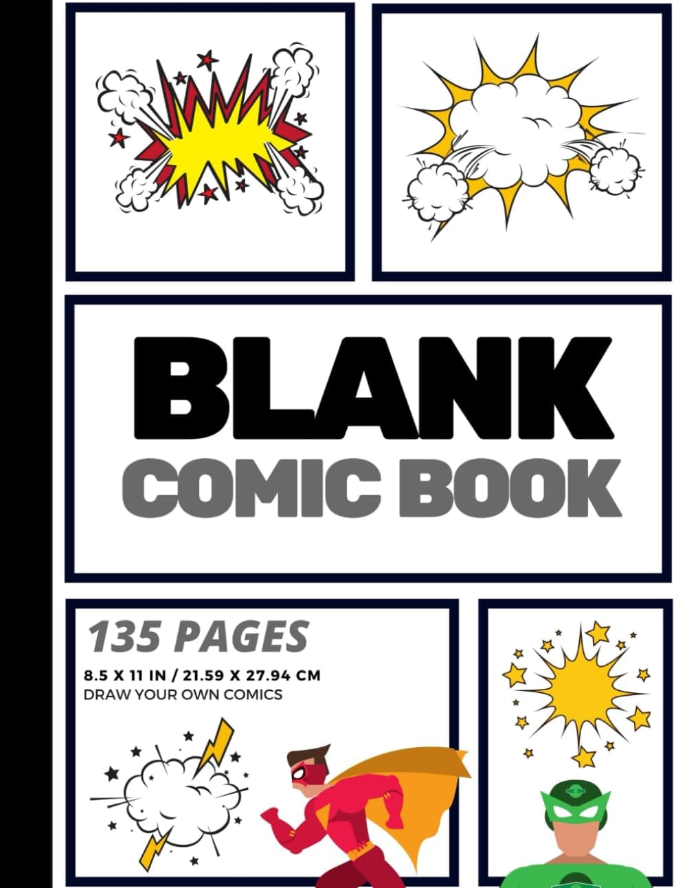 Black Comic Book for Kids
