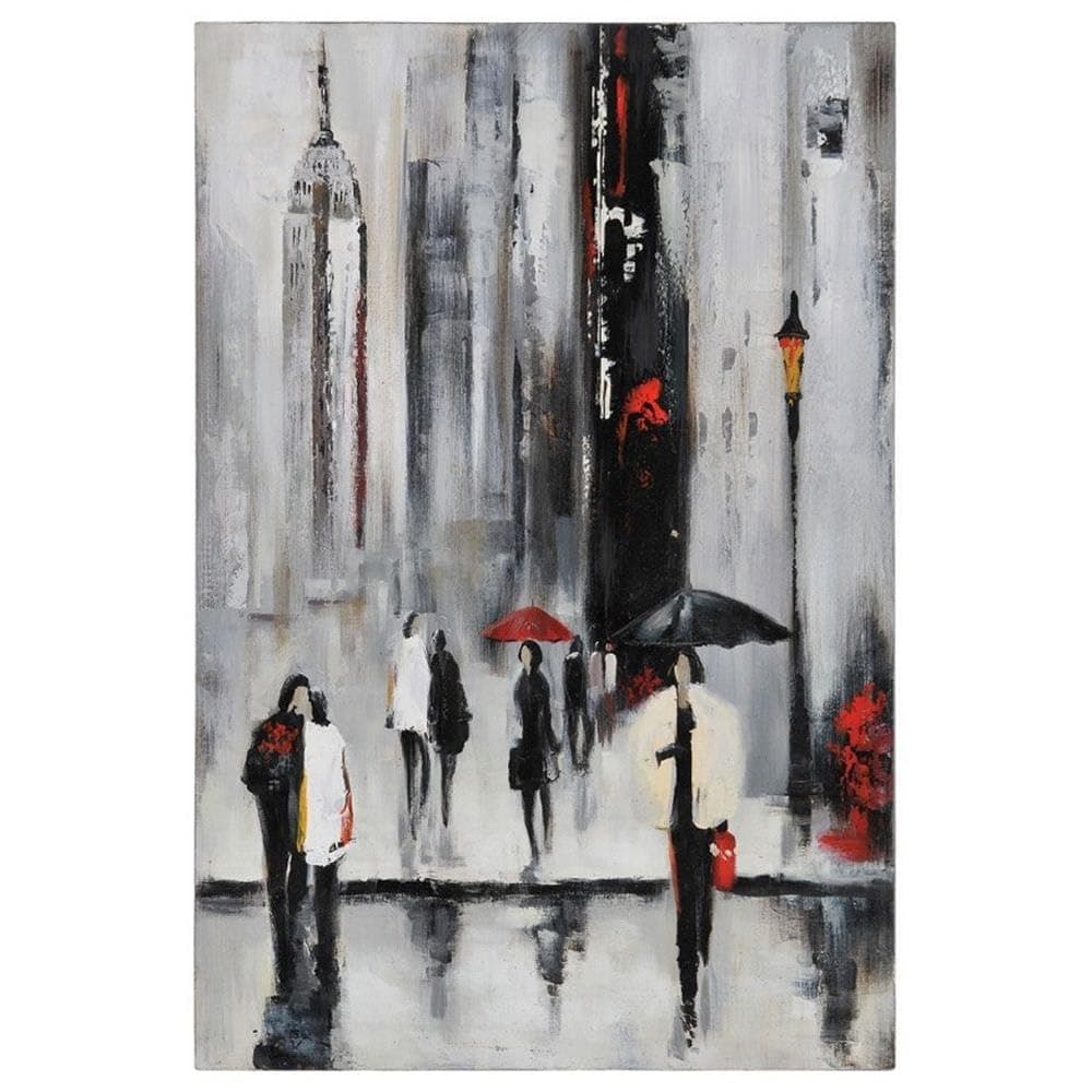 Ren-WilOL590 Bustling City I Oil Painting