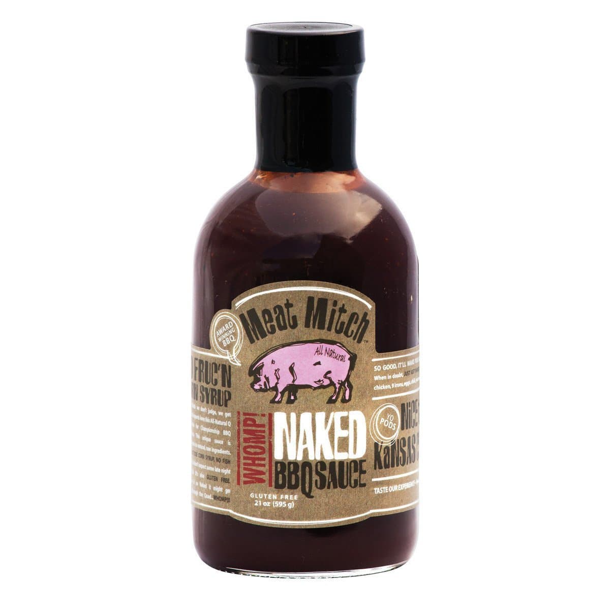 Meat Mitch Naked WHOMP! BBQ Sauce, 21.0 Ounce