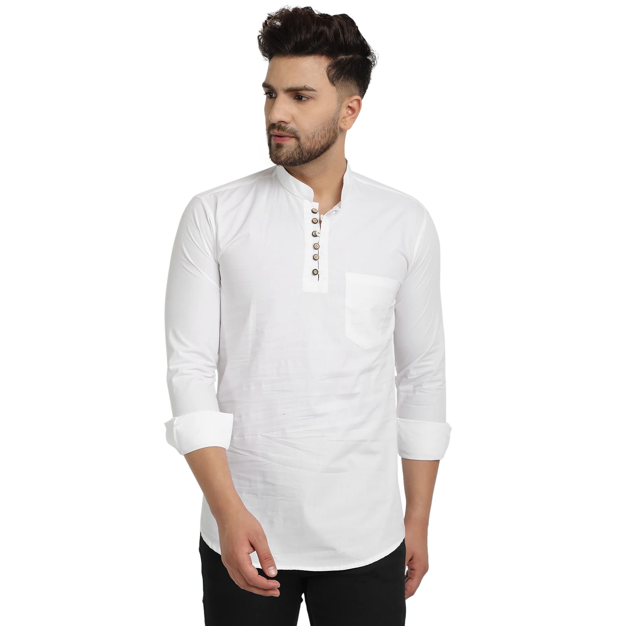 Sponsored Ad - Men's Cotton Regular Fit Casual Kurta