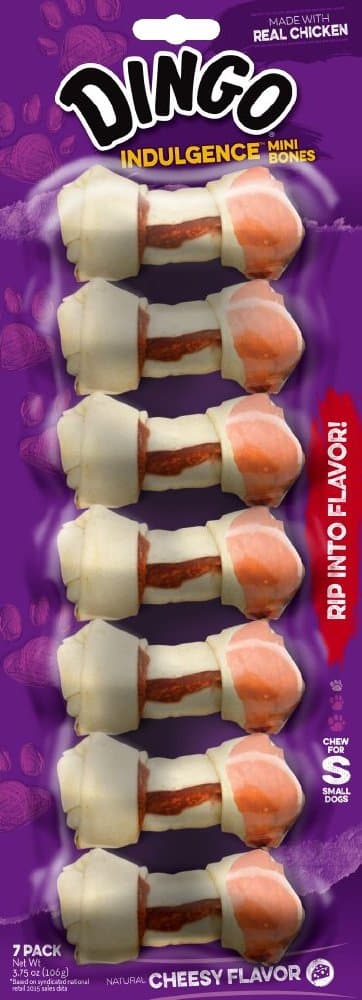 DingoIndulgence Cheese Mini Bones, 7 Count