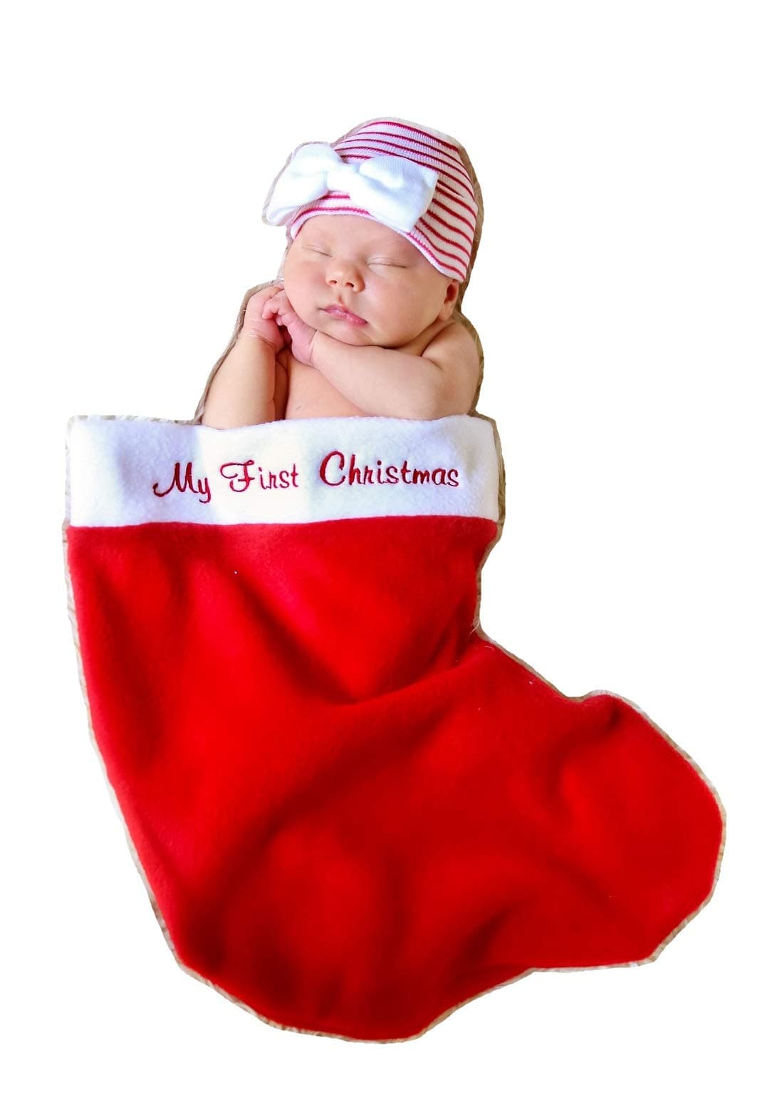 Nurses Choice Baby's First Christmas Stocking and Newborn Hat