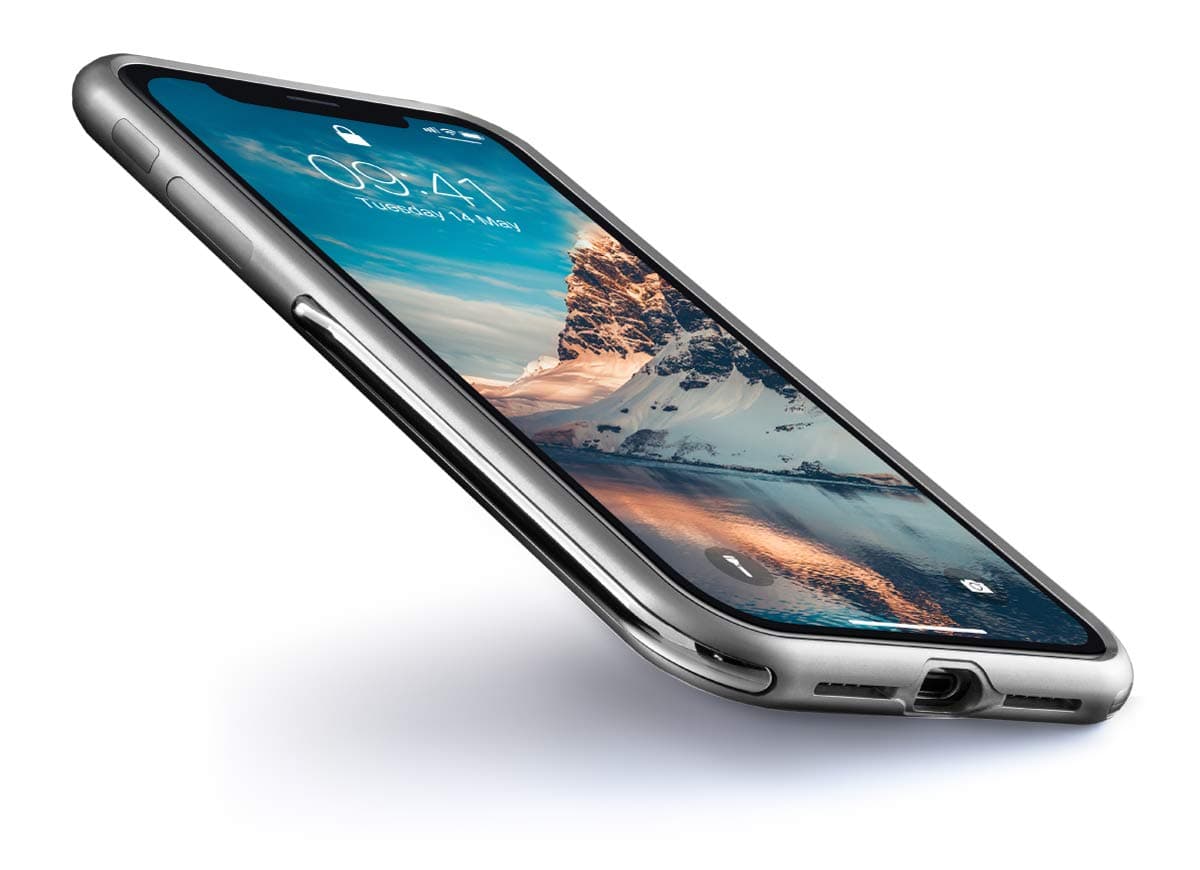 AllRoad TiX Case for iPhone X/XS Silver TiX Argenté