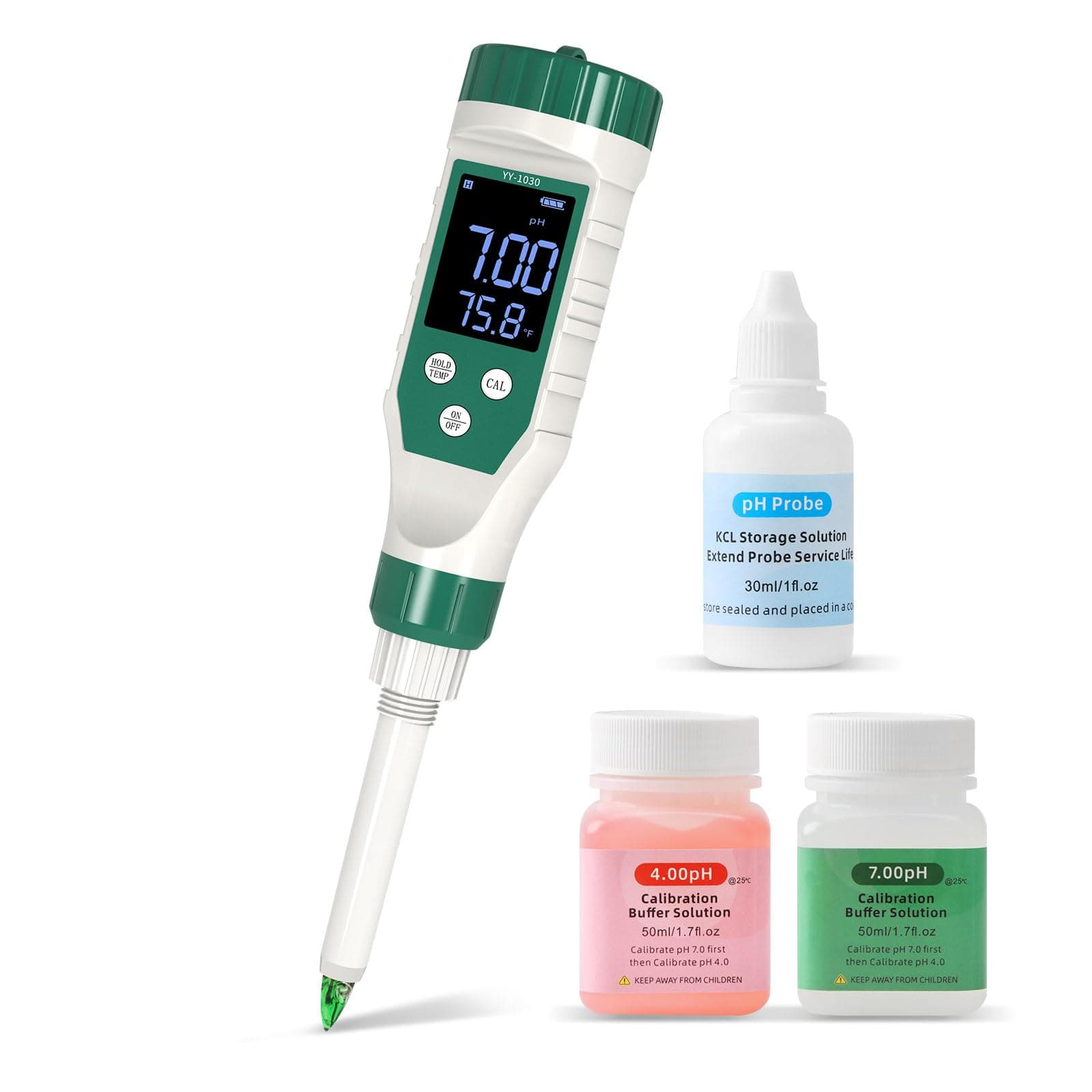 Digital pH Meter for Food, Food pH Tester with High Accuracy pH Probe for Sourdough and Bread, Food pH Meter for Canning, Meat, Cheese, Solid Samples and Water, 0.01 Resolution