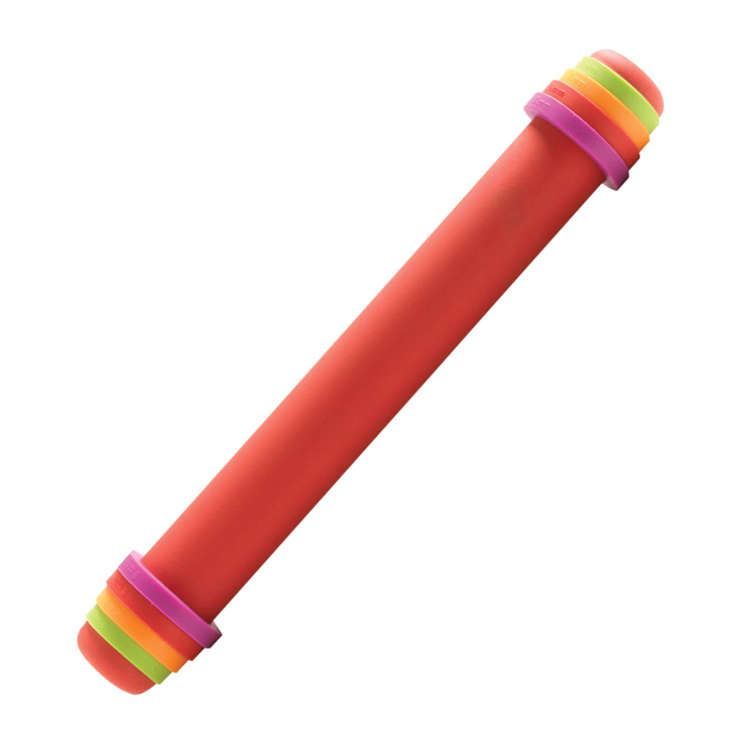 Mastrad Large Silicone Rolling Pin, Red