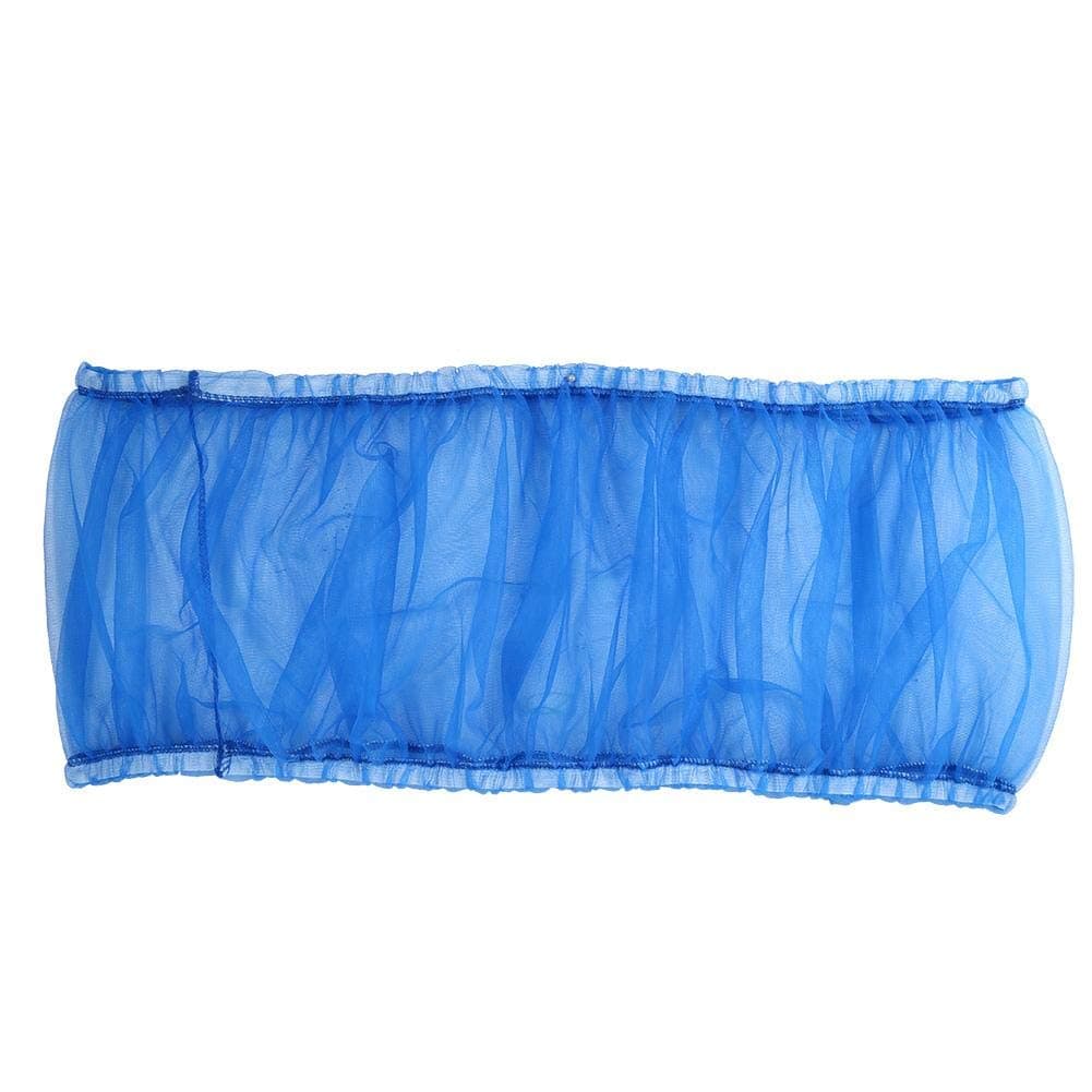 Bird Cage Skirt, Mesh Bird Seed Catcher, Birds Cage Airy Net Cover, Soft Nylon Ventilated Skirt Traps Cage Basket Seed Guard Parrot with Adjustable Drawstring.(Large Size-XL(Blue)