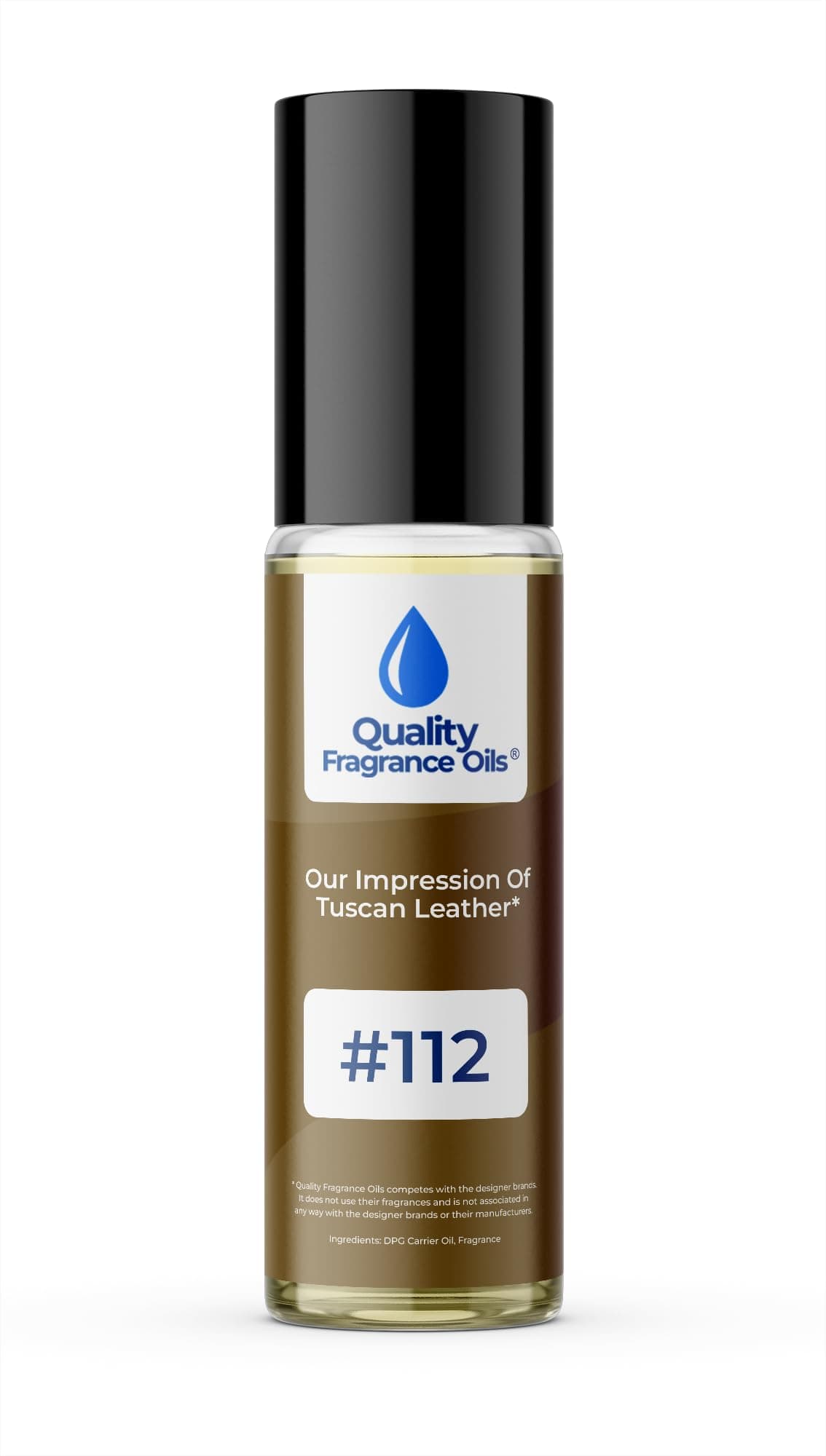 Tuscan Leather Impression #112 | Long-Lasting Perfume Oil, Alcohol-Free, Strong Scent, 10ml Roll-On | Affordable Alternative to Designer Fragrances