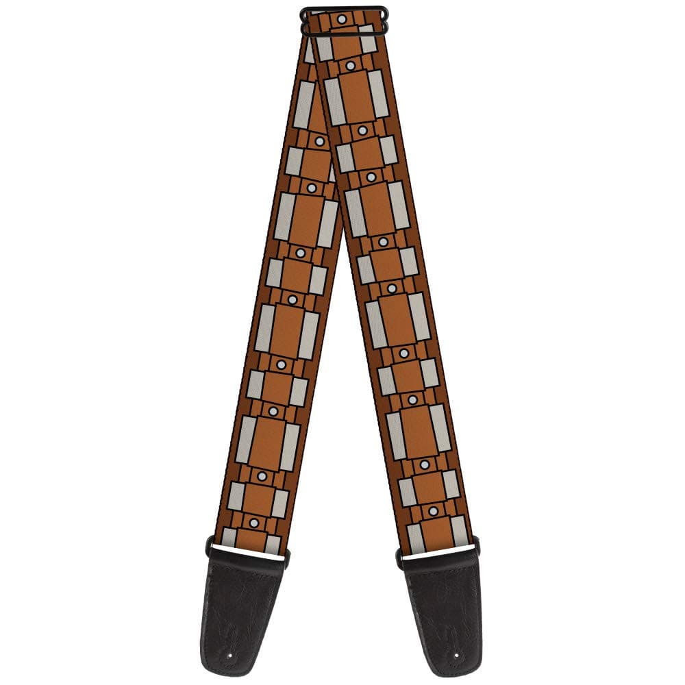 Guitar Strap - Star Wars Chewbacca Bandolier Bounding2 Browns - 2" Wide - 29-54" Length