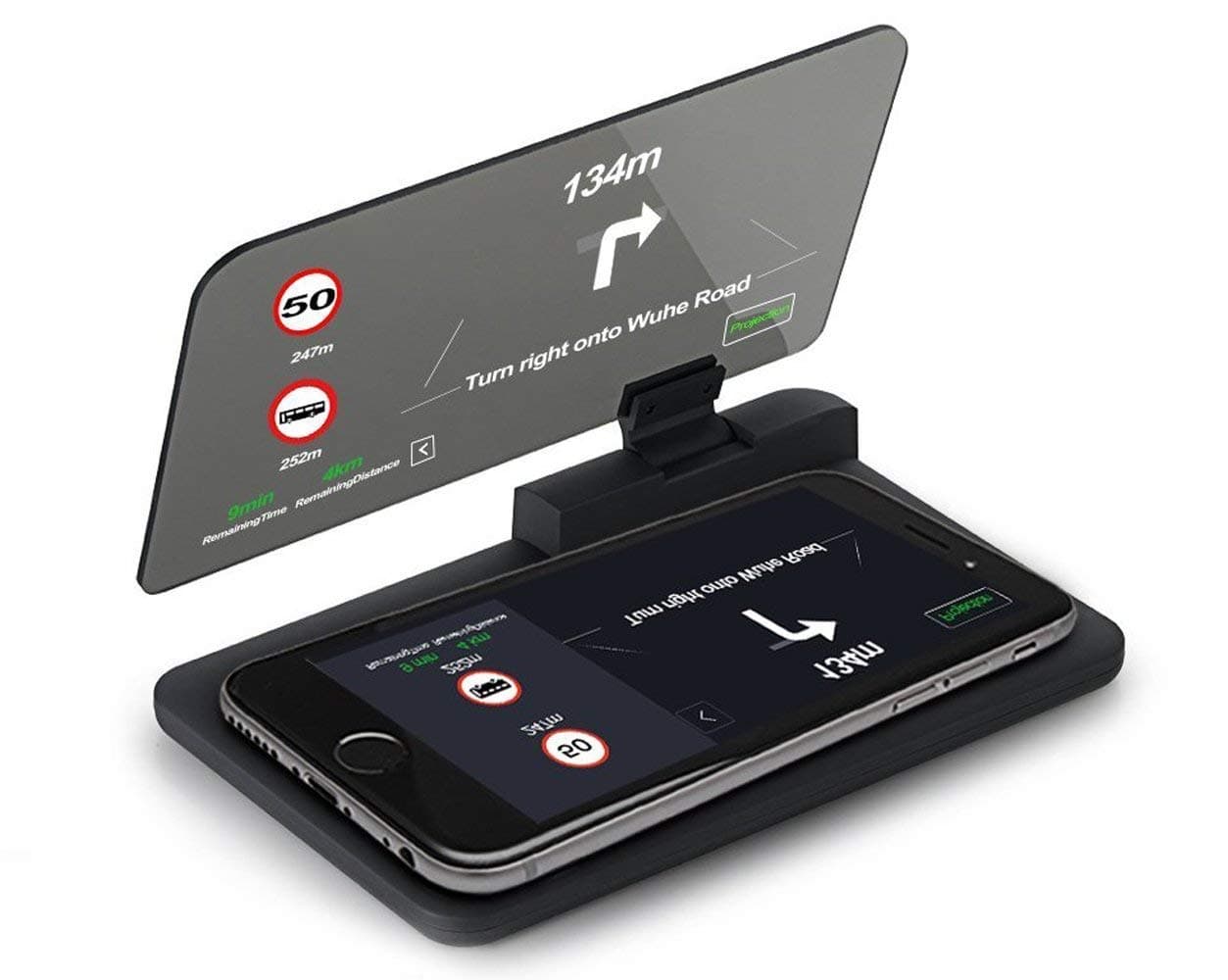 Car Hud Head Up Display Holder,Car Hud Phone Gps Navigation Dash Mount Cell Phone Holder Heads-up Display Projector
