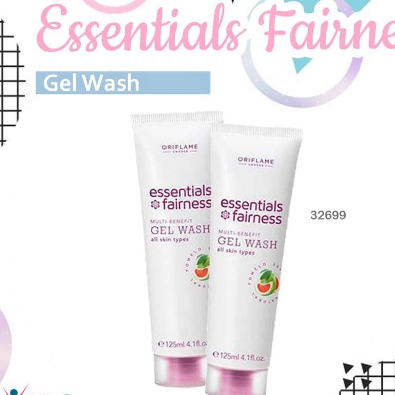 Oriflame Essentials Fairness Multi-Benefit Gel Wash 125ml-32699(Set of 2)