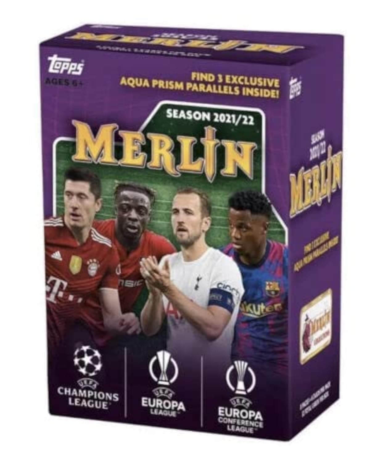 2021-2022 Topps UEFA Champions League Merlin Chrome Soccer Blaster Box - 32 Trading Cards Per Box