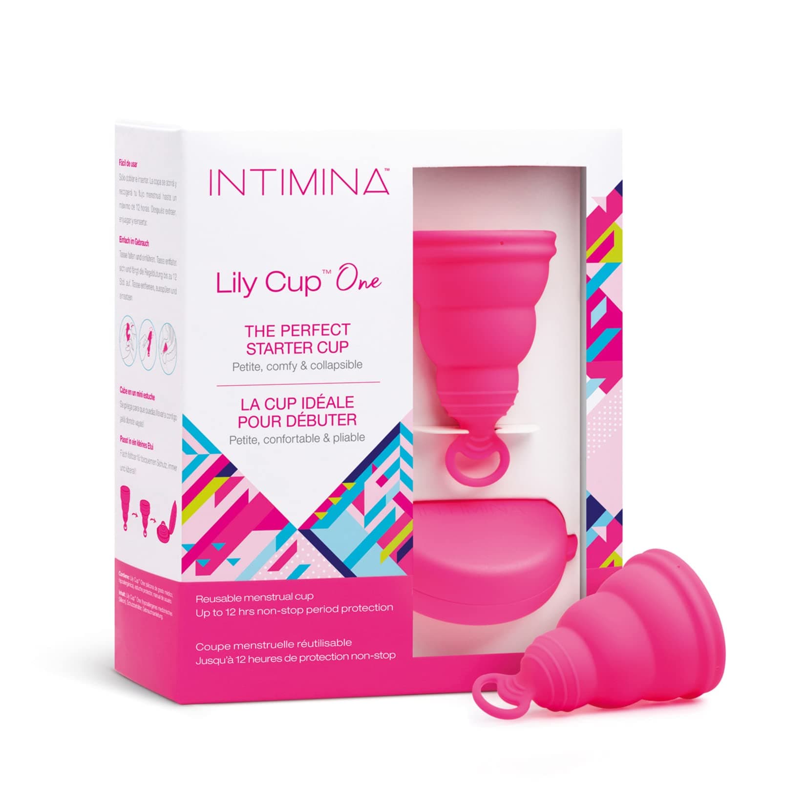 Intimina Lily Cup One – The Collapsible Menstrual Cup for Beginners, Teen Menstrual Cup, First Time User