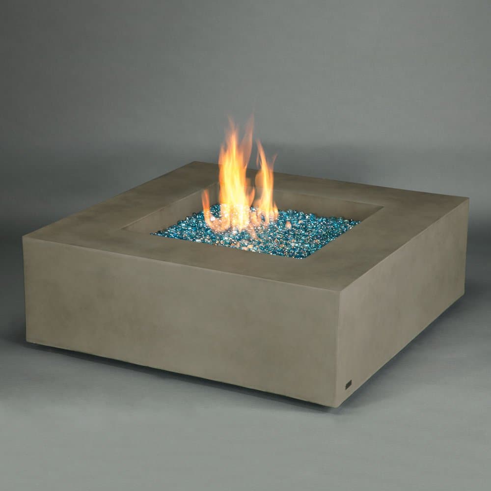 40" Metro Square Fire Pit - Natural Finish