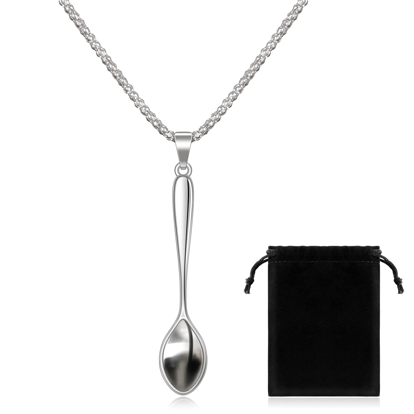 Spoon Necklace Spoon Necklace Women's Necklace Spoon Pendant for Women Girls Men Party Favors