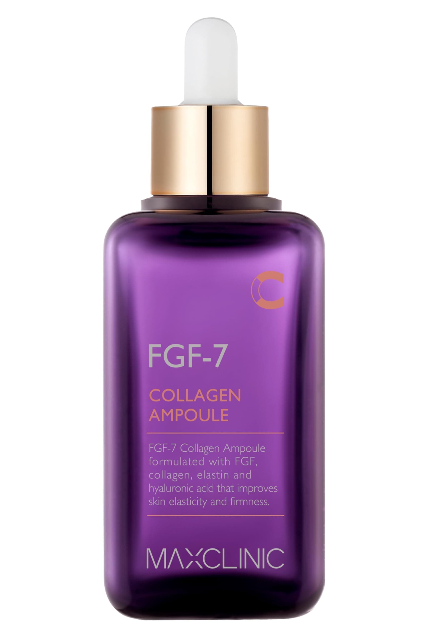 FGF-7 Collagen Ampoule | Firming Serum for Face w/ 3 Types of Collagen | Face Lifting Serum Ampoule Korean Skin Care | Face Care Ampoule Collagen Serum (3.38 Fl. Oz)