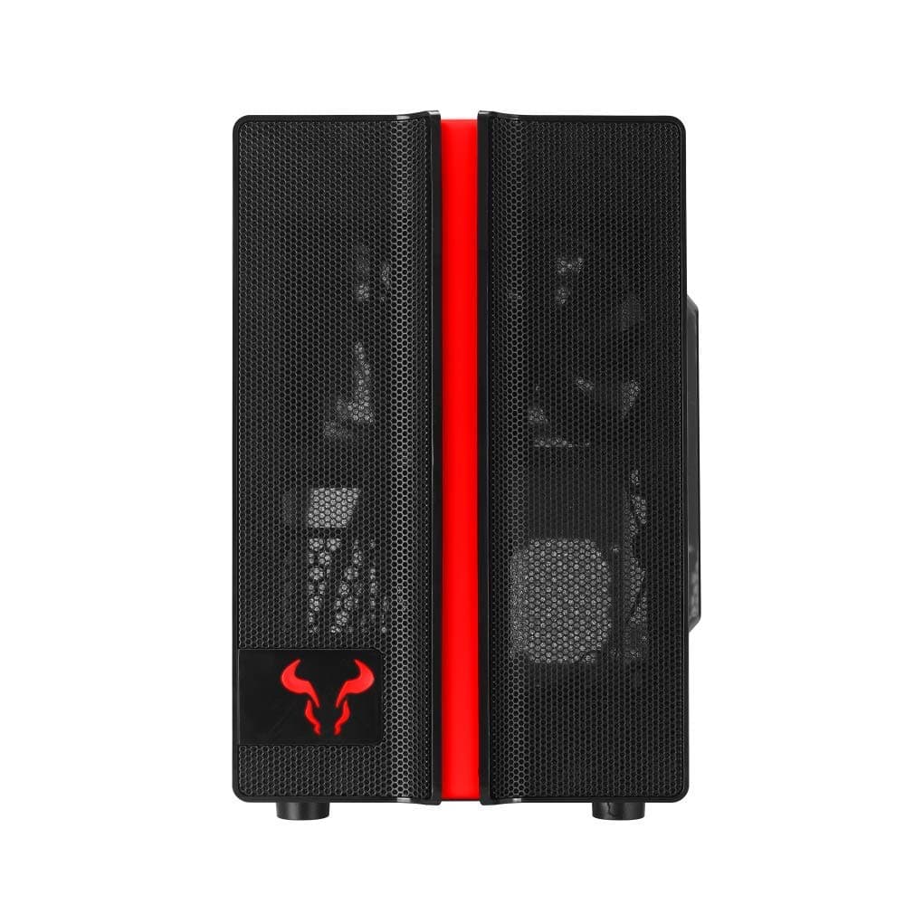 RIOTORO CR1088 Prism Mini Tower RGB Lighting Window ATX Case - Black