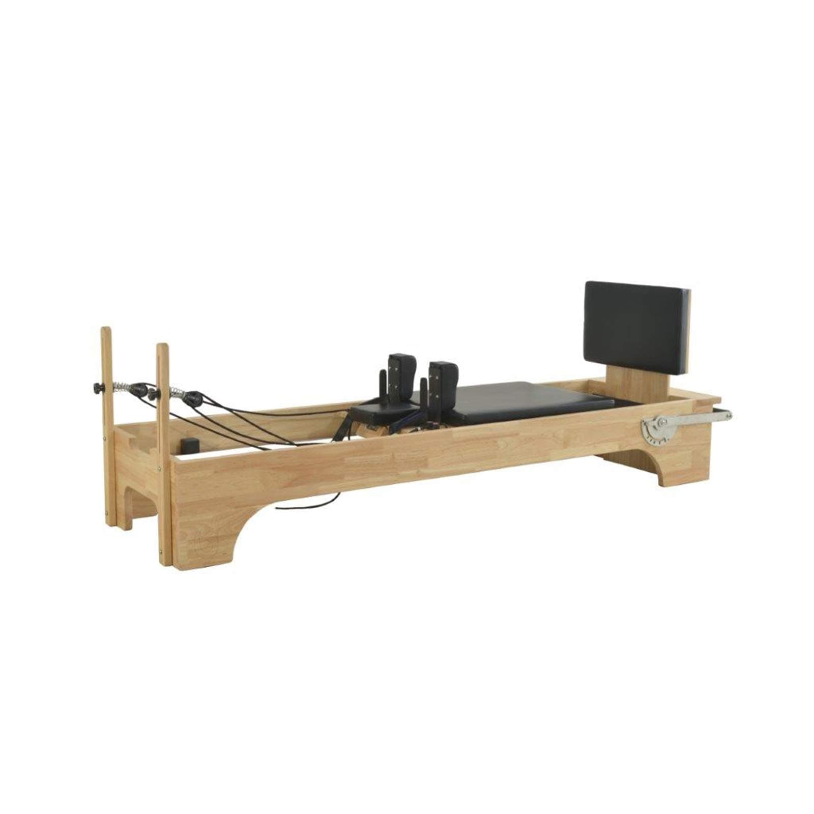 Byron Bay Pilates Co. Studio Pilates Reformer - Commercial Pilates Machine for Home or Studio with Sold Jump Board, Foot-Straps + Long Box