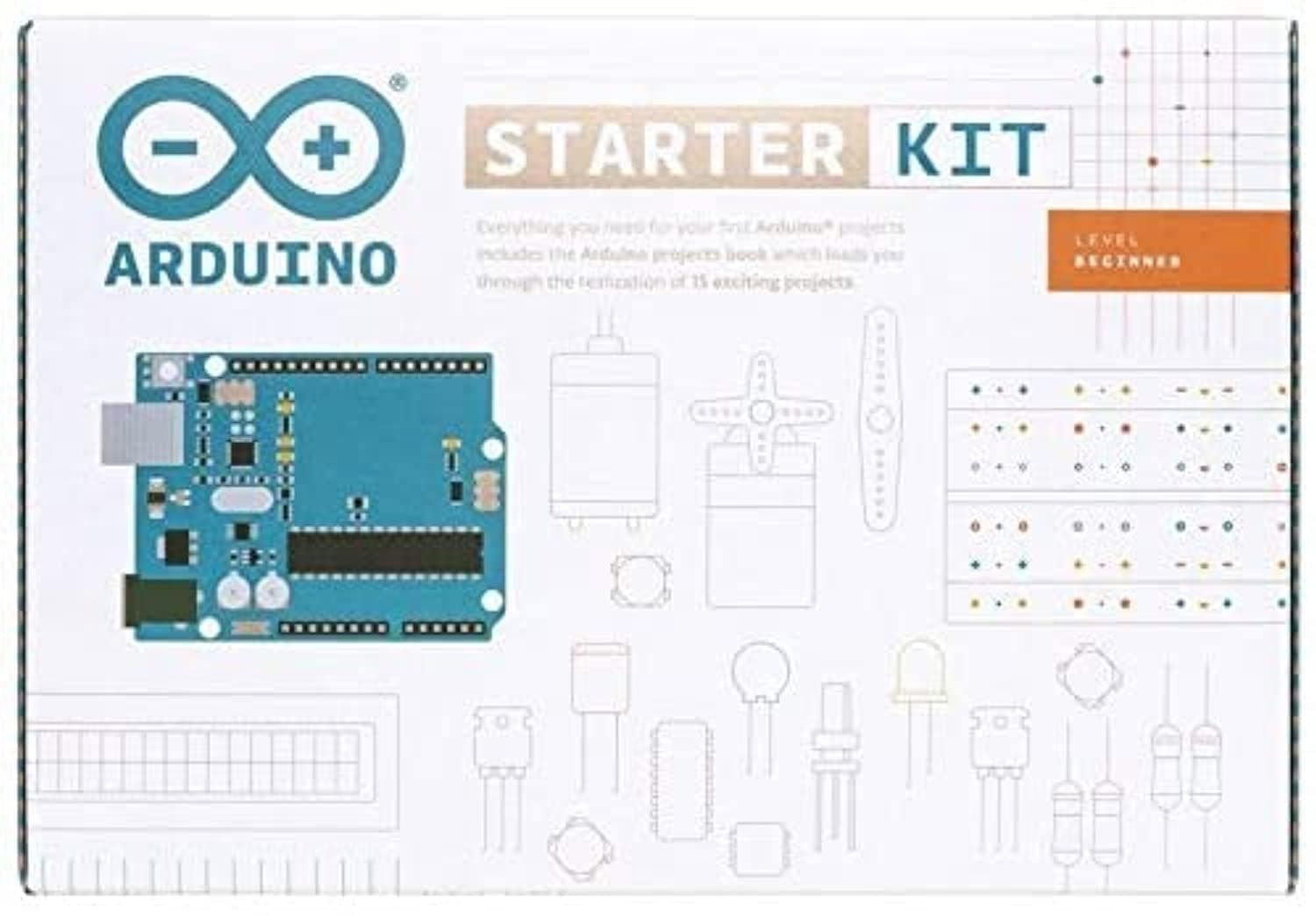 ArduinoSTARTER KIT - ENGLISH WITH PROJECTS BOOK