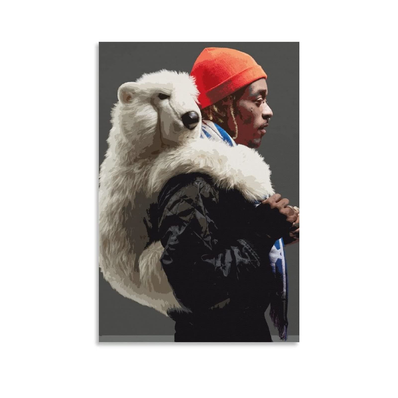 Lil Uzi Vert Poster Decorative Painting Canvas Wall Art Living Room Posters Bedroom Painting 12×18inch(30×45cm)