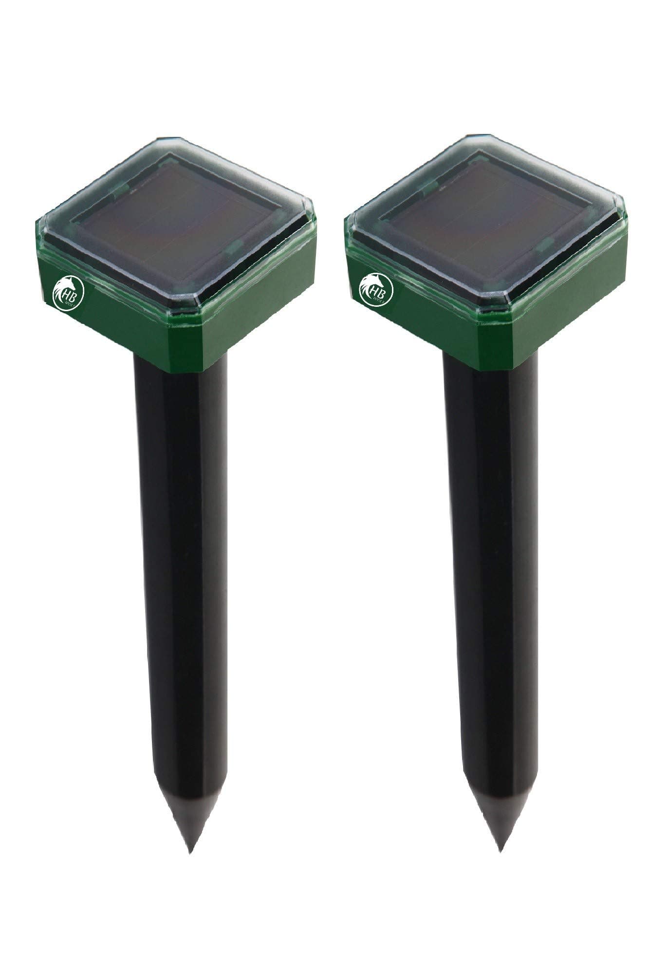 Solar Device, Ultrasonic Powered Device Rodent Outdoor, Snake Mole Chaser for Lawn Garden Yard(2)