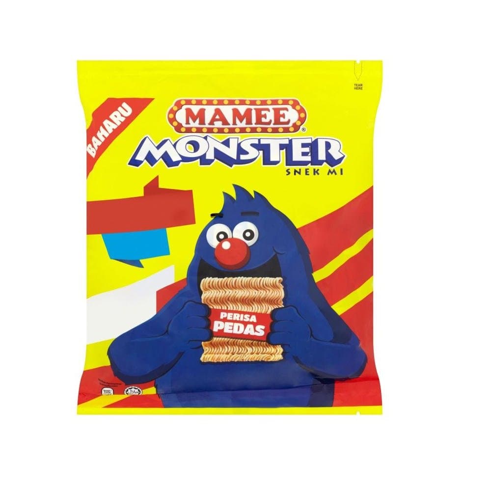 Mamee Monster Family Pack Snack Noodles 56 Packs x 25g (Spicy)