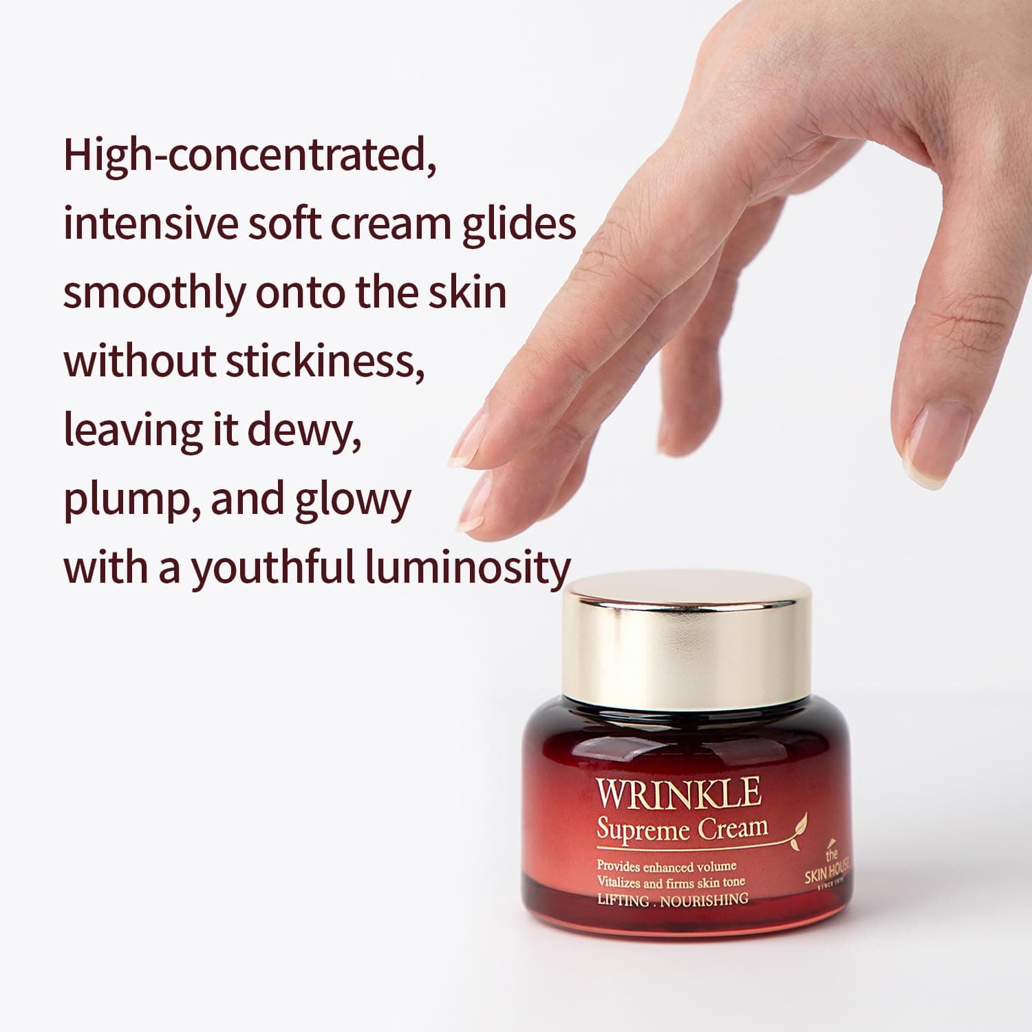 The Skin House Wrinkle Supreme Cream 50 ml Anti-aging face cream with ginseng root and assorted mushroom extracts The Skin House Wrinkle Supreme Cream, 1.7 oz
