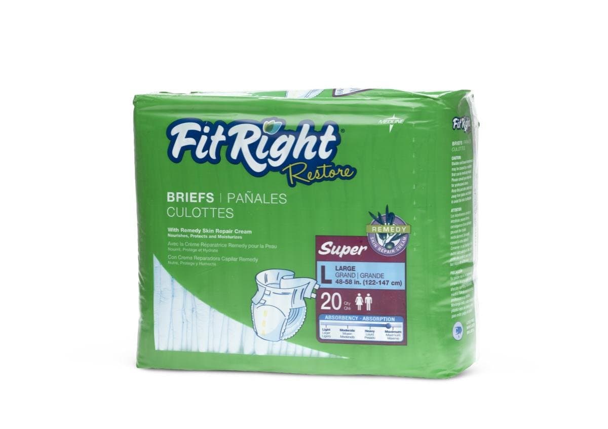 MedlineFitright Restore Briefs, Fitrestorelg, 1 Pound