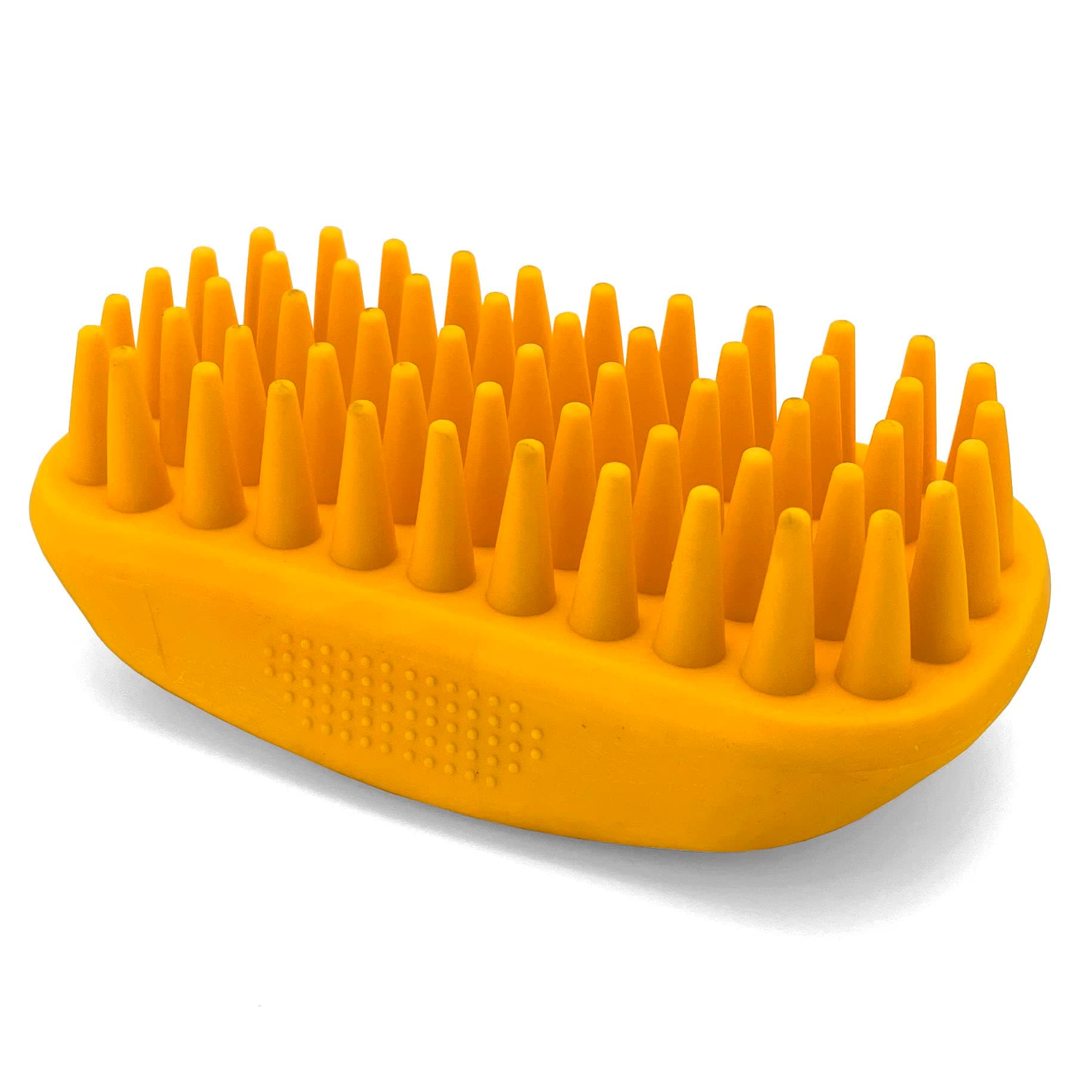Heavy-Duty Grooming Brush for Dogs and Cats - Silicone Tool for Shedding, Massaging, and Bath Washing to Remove Hair, Fur, Soap and Debris