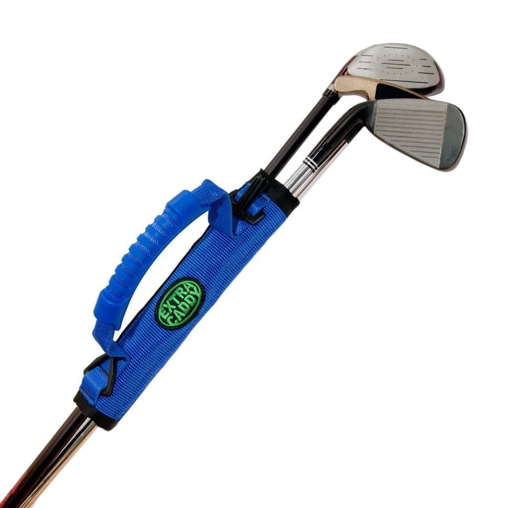 Extra Caddy Golf Club Carrier with Velcro Fastening System, Blue